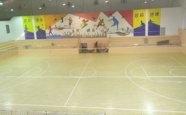 新疆專用體育木地板打磨翻新